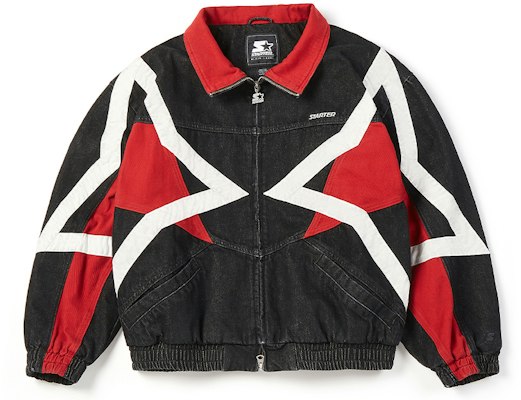 STARTER Vintage Washed Star Denim Jacket Unisex Black SA41DK001U Buy STARTER Vintage Washed Star Denim Jacket Unisex Black SA41DK001U