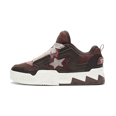STARTER VOL 2 Low Top Retro Sport Color-Block Star Sneaker 'Black Chocolate'