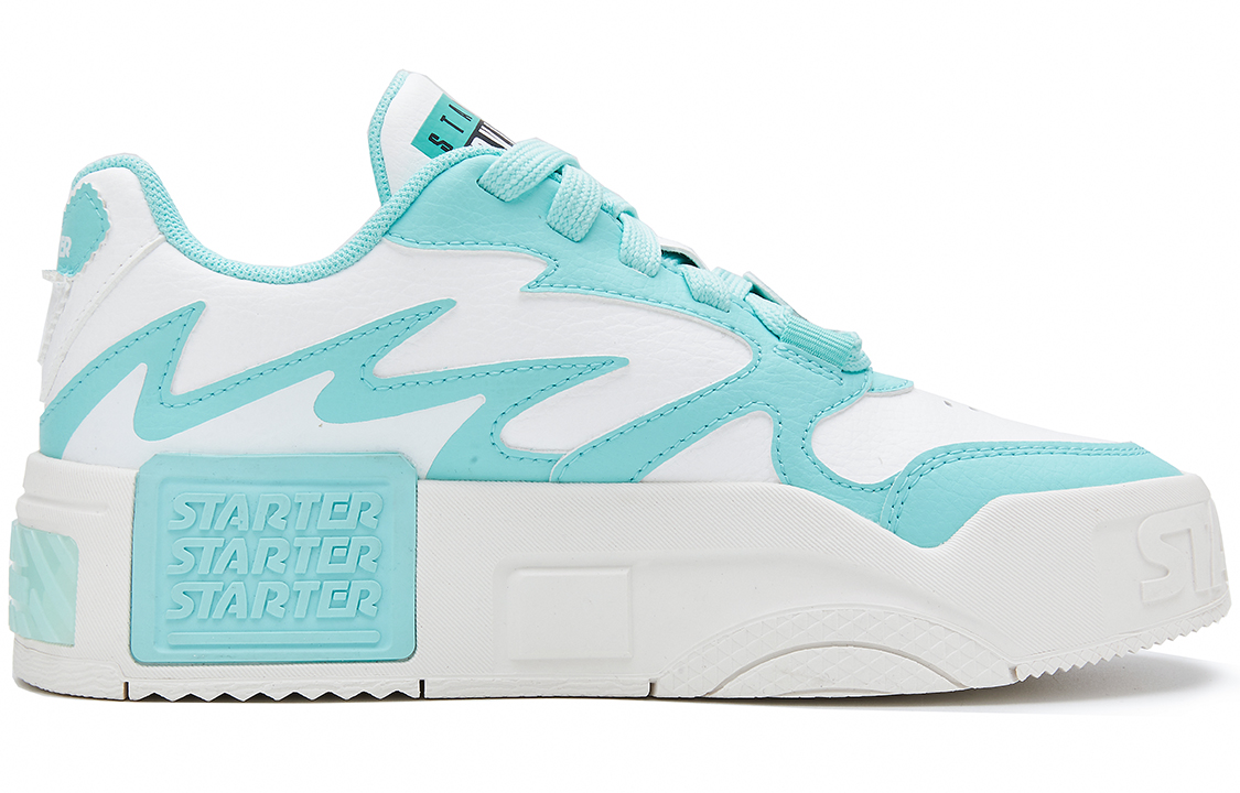 STARTER VOL 'Retro Casual Color-Block Thick Sole Low-Top White Blue' 圖 3