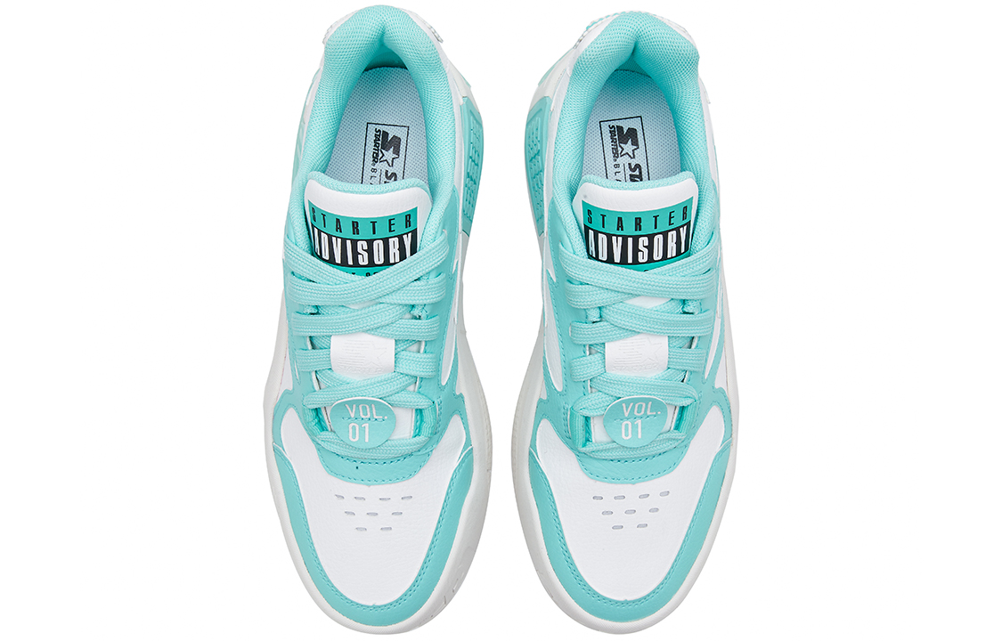 Shop STARTER VOL 'Retro Casual Color-Block Thick Sole Low-Top White Blue' STH2S6003M-WH16