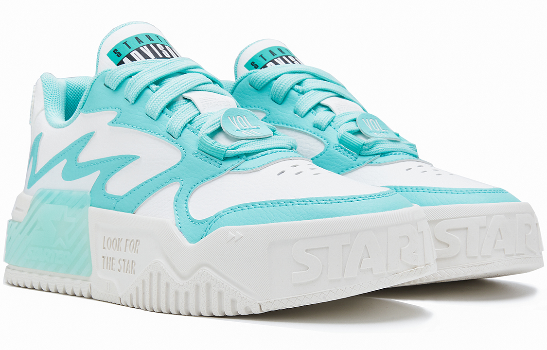STARTER VOL 'Retro Casual Color-Block Thick Sole Low-Top White Blue' 圖 4
