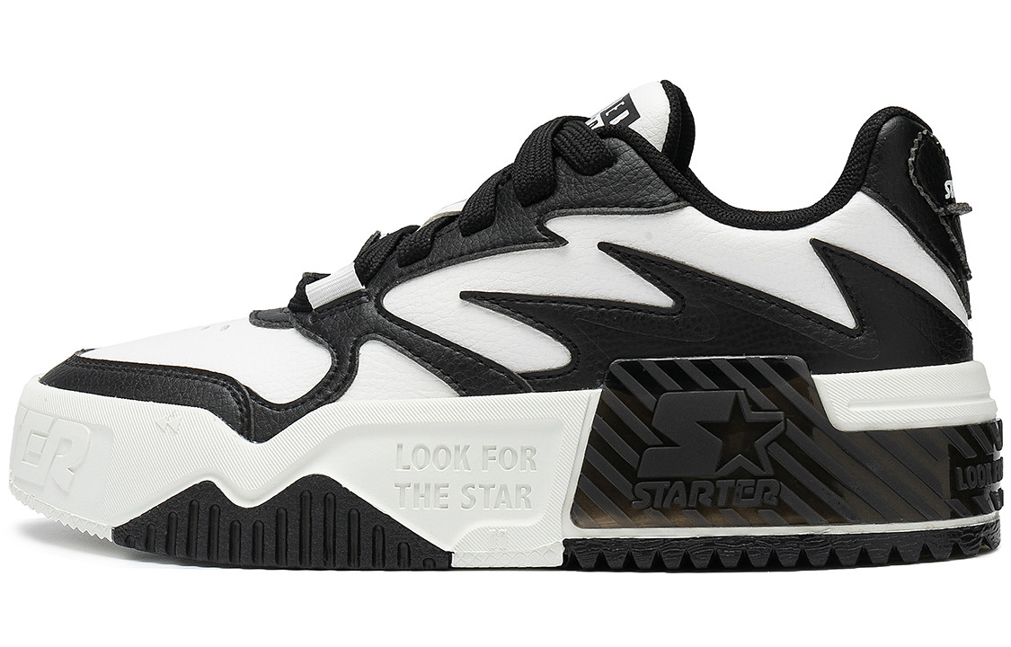 STARTER Vol 'Sound Wave Black and White Low-Top Skate' STH1S6007M-BK02