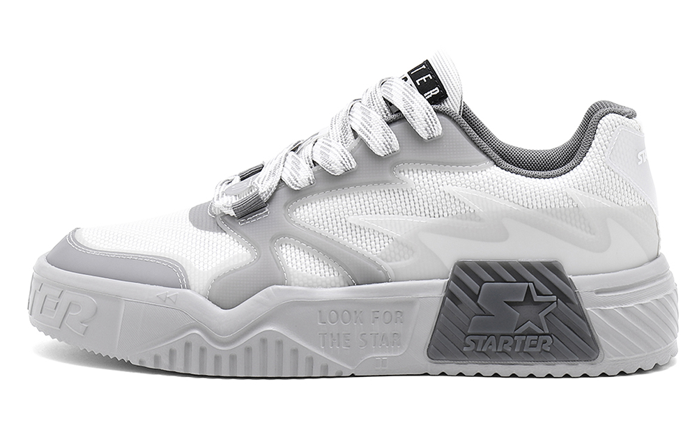 STARTER Vol Series Grey Low-Top Skate Shoes Durable Lightweight Casual SF42V1001M-GRS