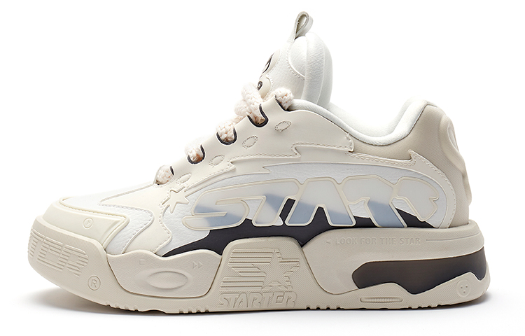 STARTER Vol Y2K Wave Sneakers White Low-Top Comfortable Thick-Soled Shoes SF41V3001M-WHS