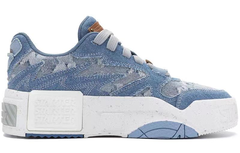 STARTER Wave Series VOL Blue 'Retro American Washed Denim Patchwork Chunky Low Top' 圖 2
