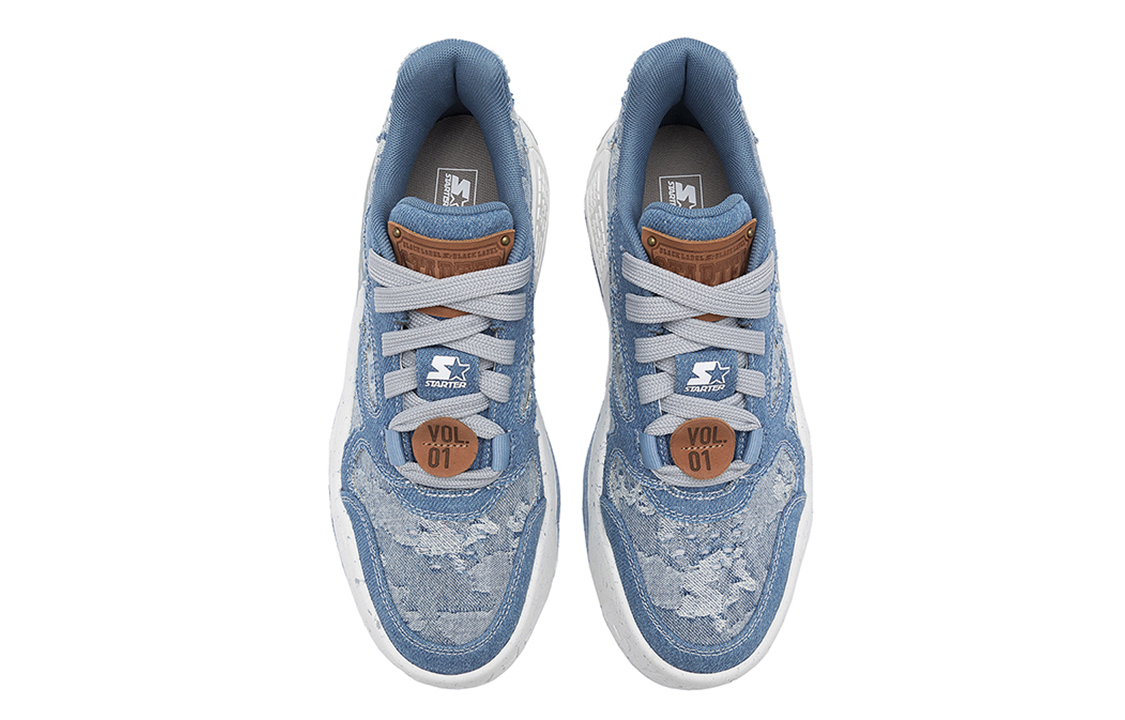 STARTER Wave Series VOL Blue 'Retro American Washed Denim Patchwork Chunky Low Top' 圖 4
