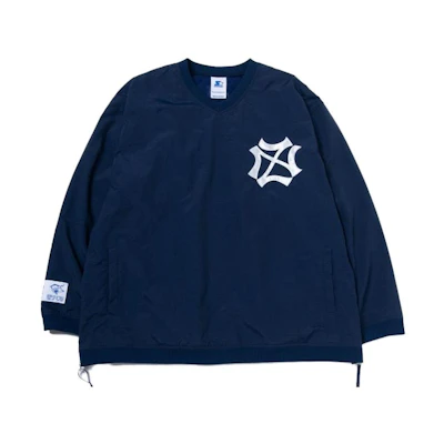STARTER Black Weirdos SS23 WarmUp Navy Sweatshirt Unisex with Chest Print 23SS-SH05