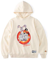 STARTER x Bugs Bunny Cartoon Logo White Hoodie Unisex STDH3C0804-WH01 STARTER x Bugs Bunny Cartoon Logo White Hoodie Unisex STDH3C0804-WH01