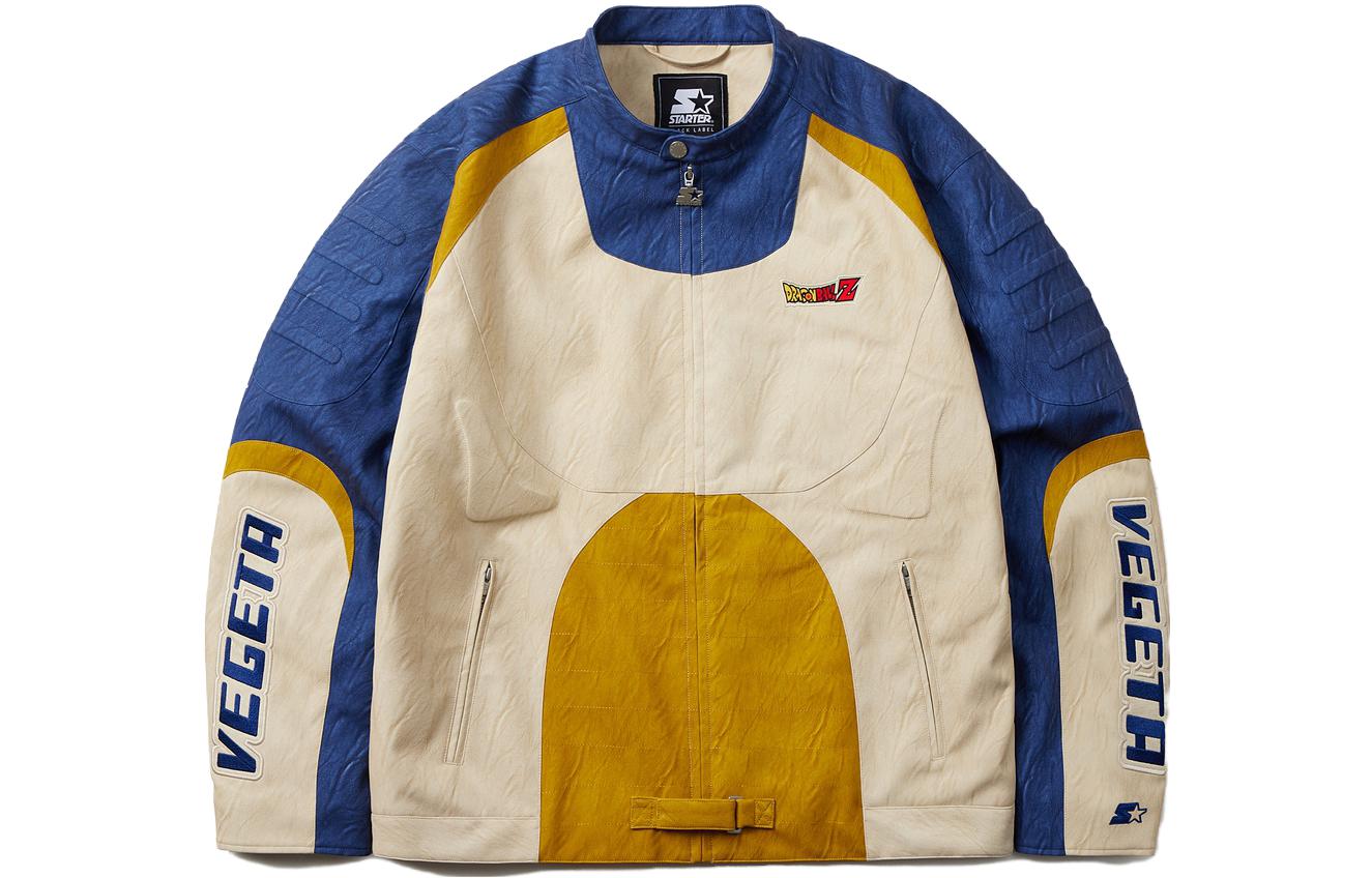 Order STARTER x Dragon Ball Z Jaket Retro Colorblock Unisex - Birch White. SA34WJ101U