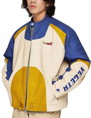 STARTER x Dragon Ball Z Jaket Retro Colorblock Unisex - Birch White. SA34WJ101U Lookbook STARTER x Dragon Ball Z Jaket Retro Colorblock Unisex - Birch White. SA34WJ101U