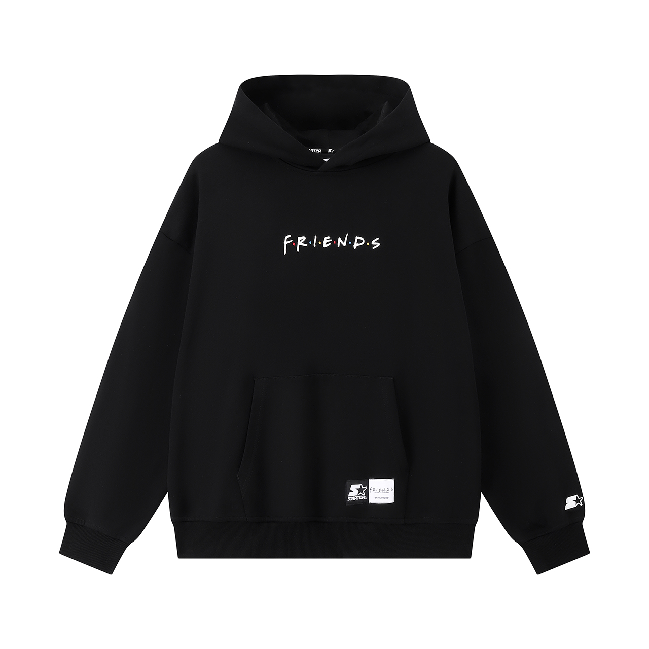 STARTER Friends Letter Embroidered Hoodie Unisex Pullover ST43HD002U