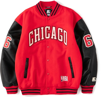 STARTER x NBA Chicago Bulls Jaket Letterman Merah Unisex Bulls Red. STH4C2893M-RE18 Order STARTER x NBA Chicago Bulls Jaket Letterman Merah Unisex Bulls Red. STH4C2893M-RE18