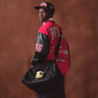 Cheap STARTER x NBA Chicago Bulls Jaket Letterman Merah Unisex Bulls Merah. STH4C2893M-RE18
