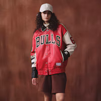 Shop STARTER x NBA Chicago Bulls Retro Letterman Varsity Jacket Red Men’s STH4C6994M-RE18