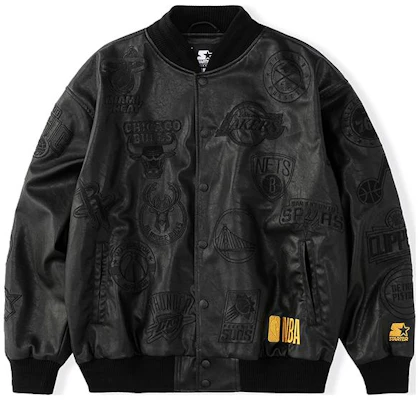 STARTER x NBA Logo Print Jacket Unisex Black STH3C6998M-BK01 Buy STARTER x NBA Logo Print Jacket Unisex Black STH3C6998M-BK01