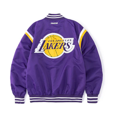 STARTER NBA Retro Loose Fit Baseball Jacket Unisex Lakers Purple STH3C2297M