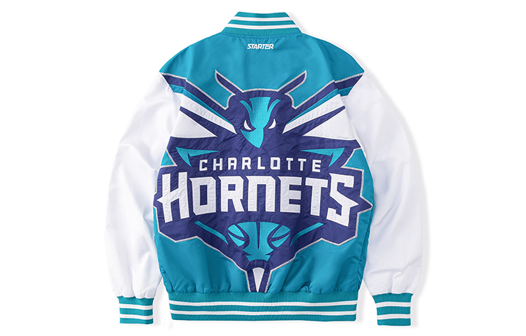 STARTER x NBA Retro Loose Fit Baseball Jacket Unisex Crystal Blue STH3C2295M