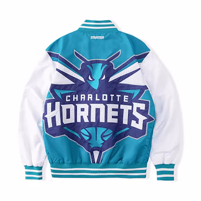 STARTER NBA Retro Loose Fit Baseball Jacket Unisex Crystal Blue STH3C2295M