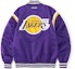Order STARTER x NBA Retro Loose Fit Jaket Baseball Unisex Lakers Ungu STH3C2297M