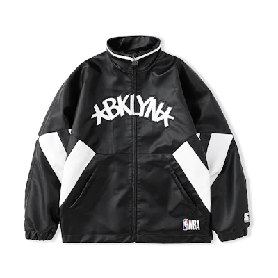 STARTER X NBA Retro Varsity Bomber Jacket Unisex Casual Oversized Warm Coat STH4C6996M-BK01
