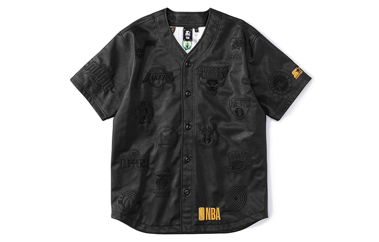 Order STARTER x NBA Vintage Kaos Baseball Oversized Unisex Hitam. STH3C8099M