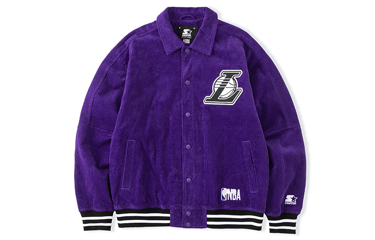STARTER x NBA Vintage Loose Fit Printed Jacket Lakers Purple Unisex STH4C1096M