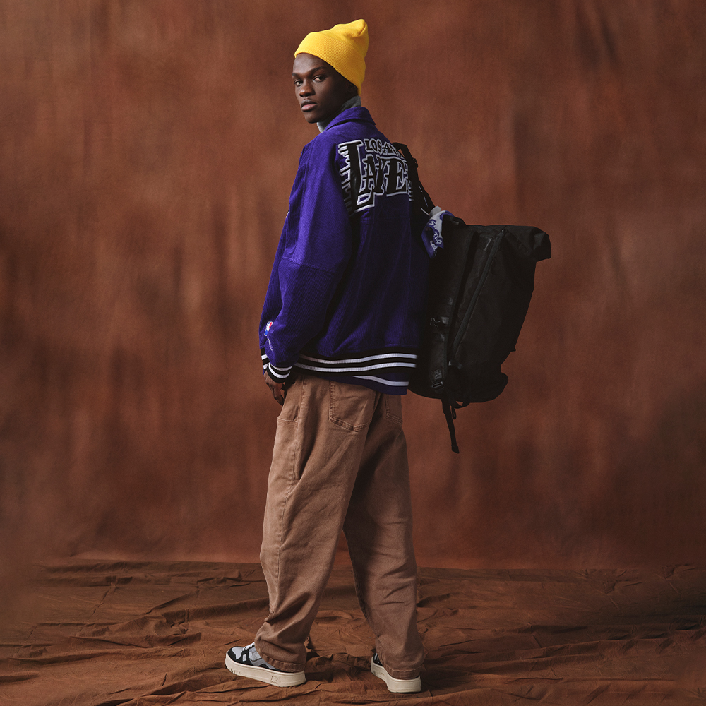 Purchase STARTER x NBA 复古宽松版紫色湖人印花夹克 男女通用 STH4C1096M