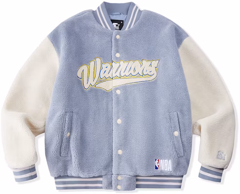 STARTER x NBA Warriors Sherpa Jacket Ashley Blue Unisex STH4C2295M-BL40 Buy STARTER x NBA Warriors Sherpa Jacket Ashley Blue Unisex STH4C2295M-BL40