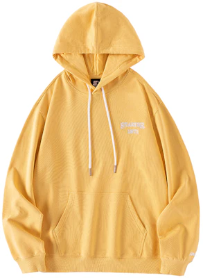 STARTER Yellow Hoodie with Back Logo and Number Towel Embroidery Unisex STG4C0802M-YE02 Buy STARTER Yellow Hoodie with Back Logo and Number Towel Embroidery Unisex STG4C0802M-YE02