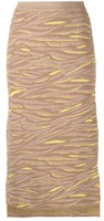 Stella McCartney Animal Print Knit Midi Skirt Beige. 603673S2260-2742 Stella McCartney Animal Print Knit Midi Skirt Beige. 603673S2260-2742