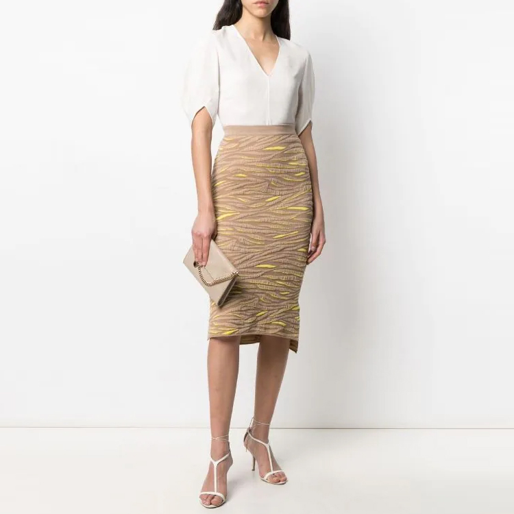 Lookbook Stella McCartney Skirt Lebih Panjang Cetakan Haiwan Beige. 603673S2260-2742