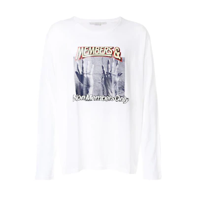 Stella McCartney Letter Print Crewneck Sweatshirt White 486978SJP10-9000