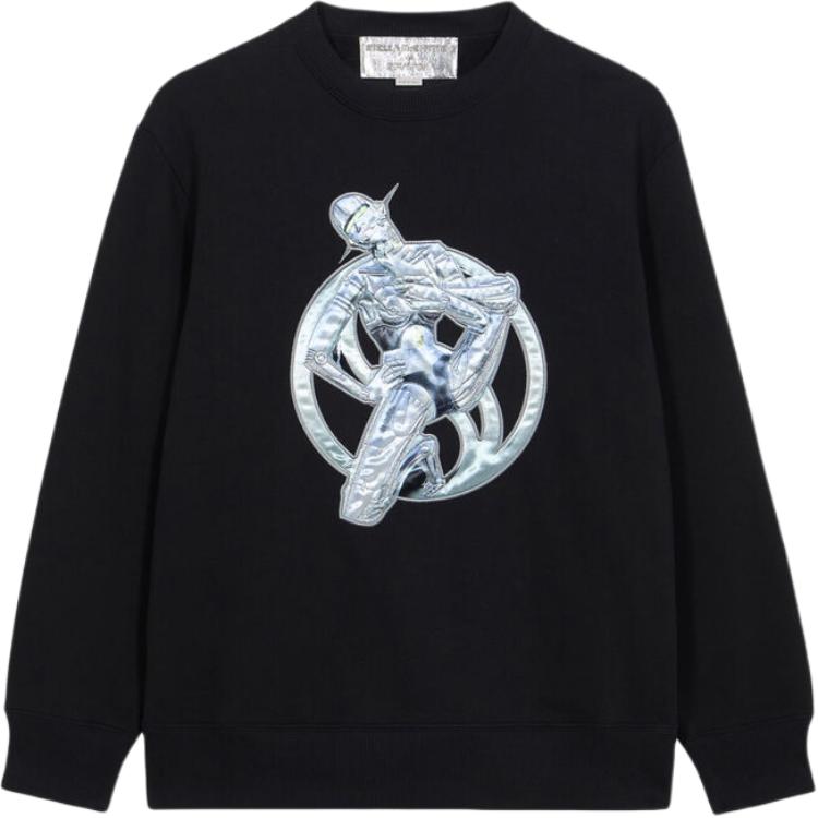 Stella McCartney Robot Crewneck Sweatshirt Black 6J02863SPY80-1000