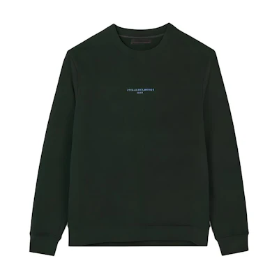 Stella McCartney Solid Color Crewneck Sweatshirt Men’s Deep Green 572509-SMP383160