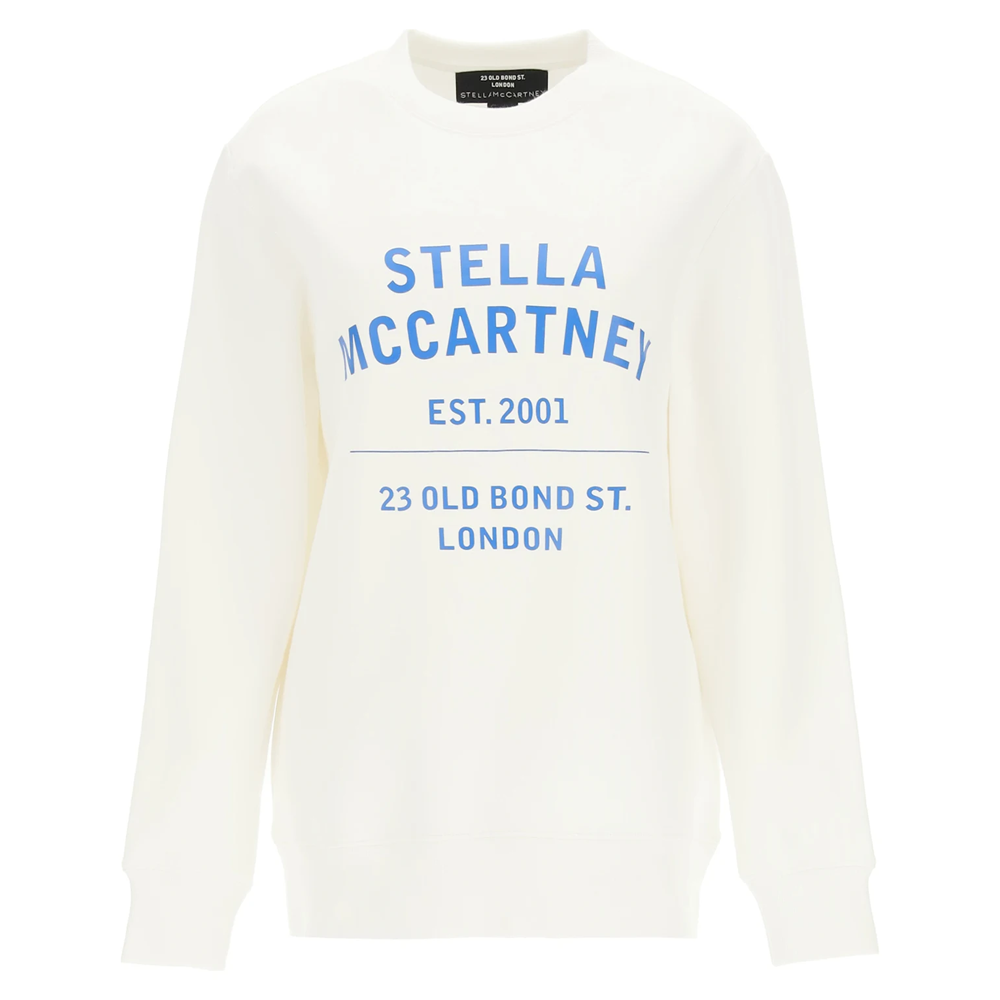 Stella McCartney SS21 Letter Print White Unisex Casual Sweatshirt 601847SMP83-9000