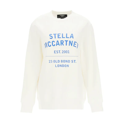 Stella McCartney SS21 Letter Print White Unisex Casual Sweatshirt 601847SMP83-9000