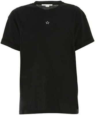 Stella McCartney SS21 Baju-T Hitam Unisex Lengan Pendek Corak Bintang. 457142SIW20-1000 Order Stella McCartney SS21 Baju-T Hitam Unisex Lengan Pendek Corak Bintang. 457142SIW20-1000