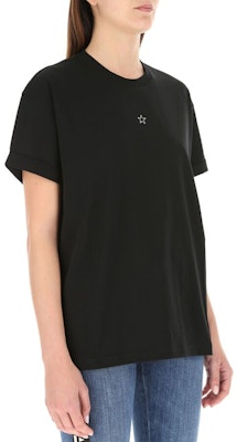 Stella McCartney SS21 Baju-T Hitam Unisex Lengan Pendek Corak Bintang. 457142SIW20-1000 Shop Stella McCartney SS21 Baju-T Hitam Unisex Lengan Pendek Corak Bintang. 457142SIW20-1000