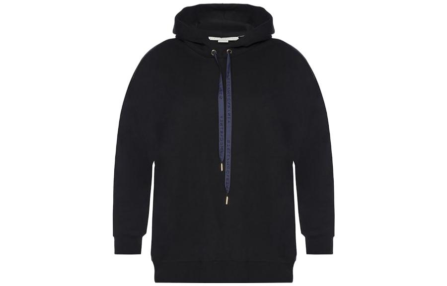 Stella McCartney SS23 Unisex Solid Color Black Hoodie 554826-SMW38-1000