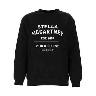Stella McCartney Unisex Black Casual Logo Print Crewneck Sweatshirt 601847SMP83-1000