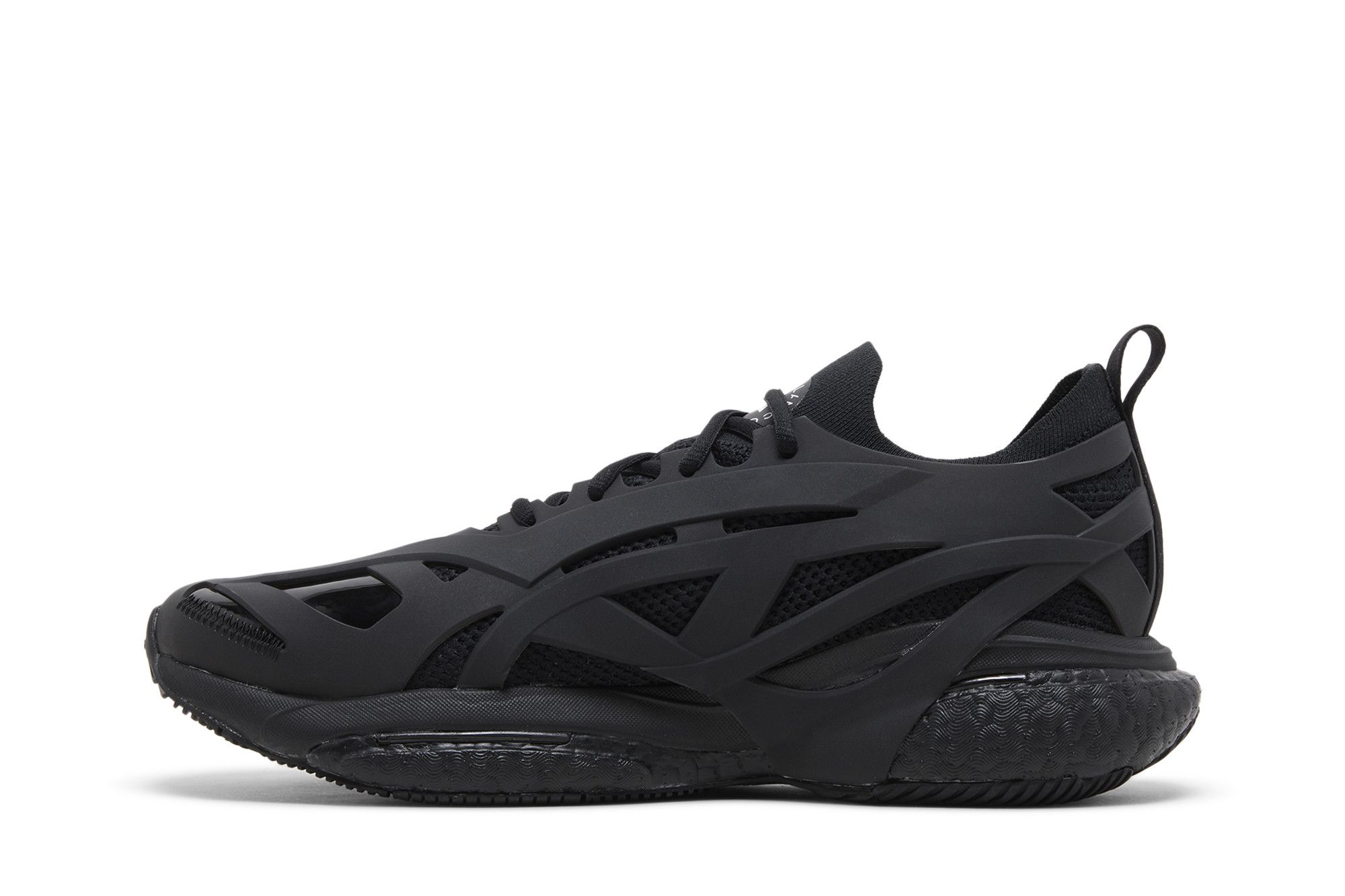 Shop Stella McCartney x adidas SolarGlide 'Triple Black' HQ5962