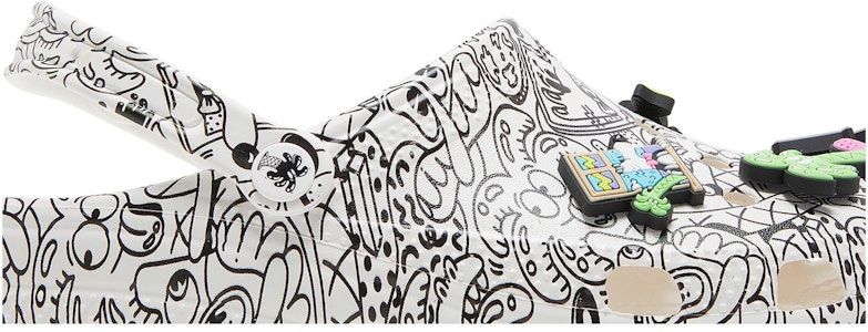 Steven Harrington x Crocs Classic Clog 'Quickstrike - Putih Hitam' 208145-103 Order Steven Harrington x Crocs Classic Clog 'Quickstrike - Putih Hitam' 208145-103