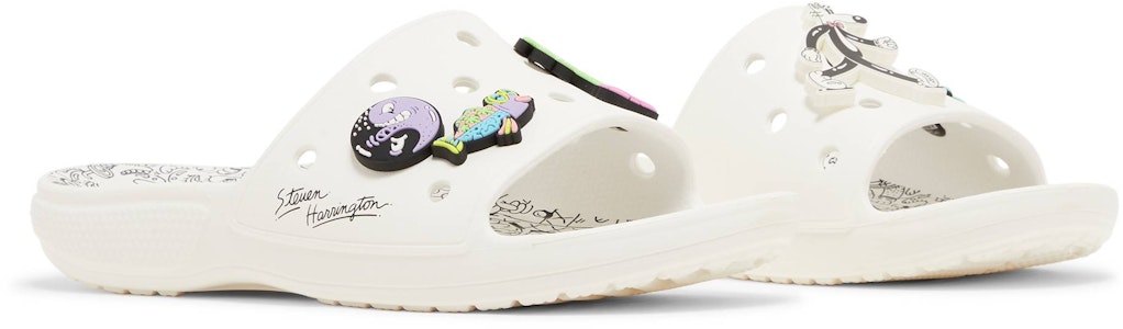 Steven Harrington x Crocs Classic Slide 'Quickstrike - Blanco Negro' 208146-103 Cheap Steven Harrington x Crocs Classic Slide 'Quickstrike - Blanco Negro' 208146-103