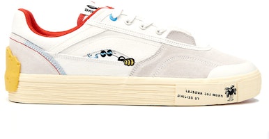 Steven Harrington x LiNing李寧 Ollie 藝術家 藝術家聯名款 輕便耐磨 低筒 滑板鞋 男款 白色 Order Steven Harrington x LiNing李寧 Ollie 藝術家 藝術家聯名款 輕便耐磨 低筒 滑板鞋 男款 白色