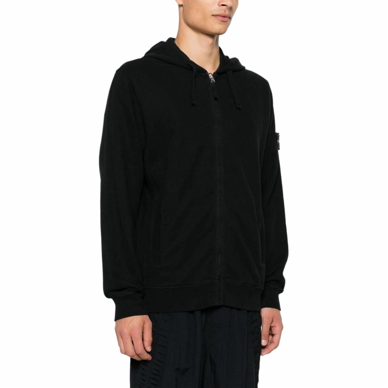 Details for Stone Island 24FW Sudadera Clásica Negra con Cremallera Unisex Primavera Otoño. 811563520-C0029