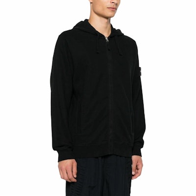 Stone Island 24FW Sudadera Clásica Negra con Cremallera Unisex Primavera Otoño. 811563520-C0029 Details for Stone Island 24FW Sudadera Clásica Negra con Cremallera Unisex Primavera Otoño. 811563520-C0029