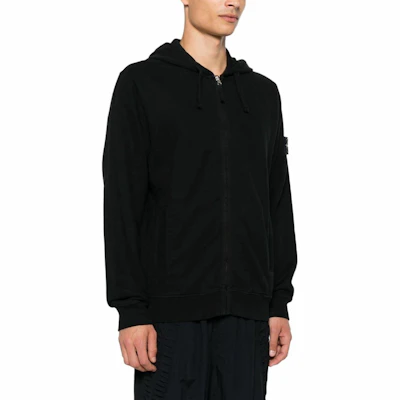 Stone Island 24FW Classic Hoodie Fleece Zip Jacket Black Unisex 811563520-V0029 Details for Stone Island 24FW Classic Hoodie Fleece Zip Jacket Black Unisex 811563520-V0029