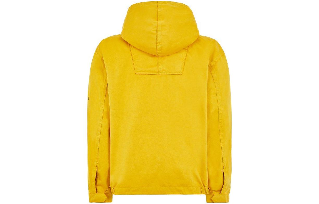 Lookbook Hoodie Lelaki Stone Island 40th Anniversary Half-Zip Pullover Kuning. 7625434Q1-V0030