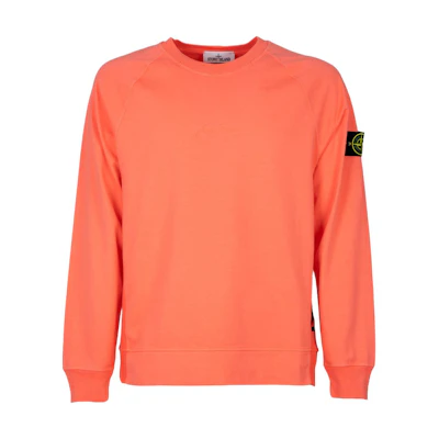 Stone Island 40th Anniversary Logo Sweatshirt Orange SS22 Limited Edition 7615655Q1-V0032