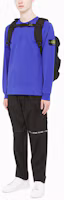 Shop Stone Island 40th Anniversary SS22 Logo Crewneck Sweatshirt Blue Casual Wear 7615655q1-v0022